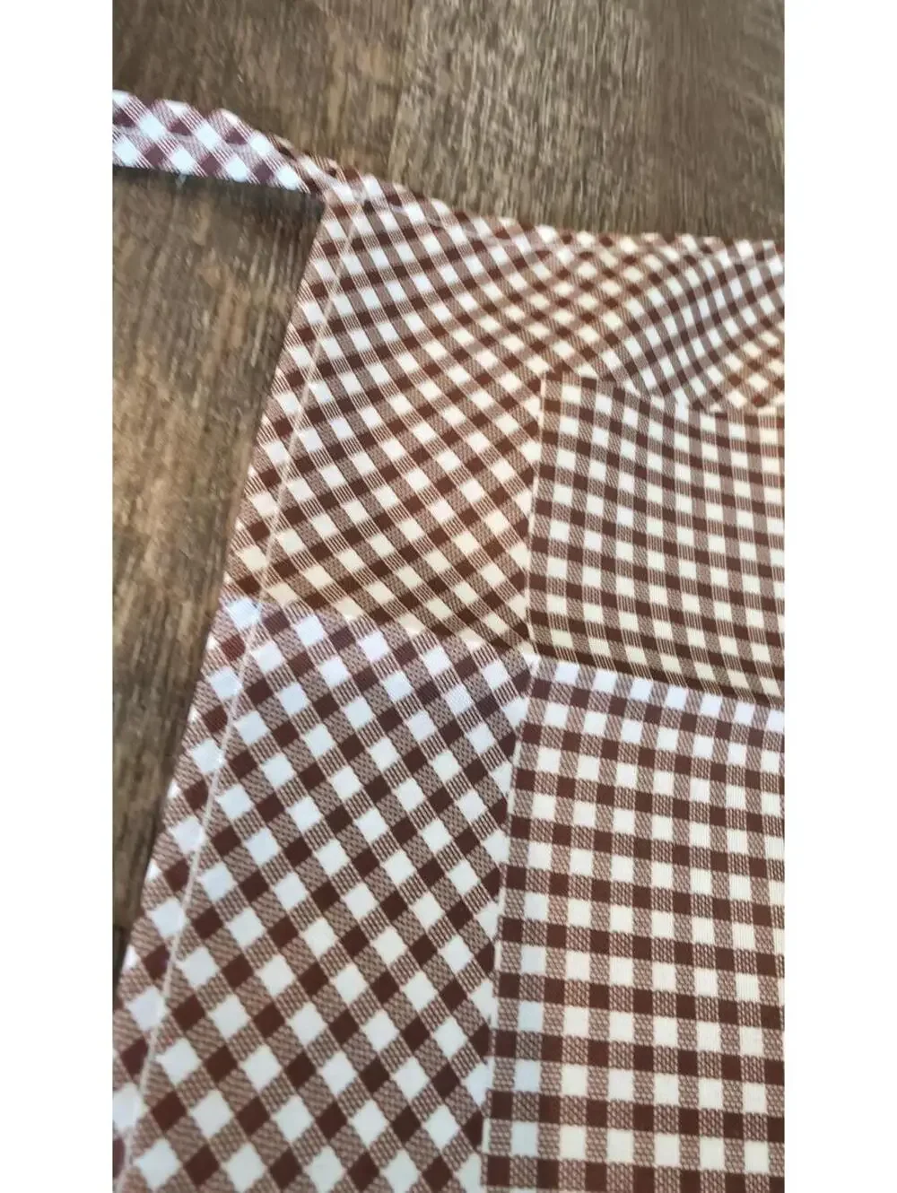 Cute Anime My Melody Gingham Apron - Khaki